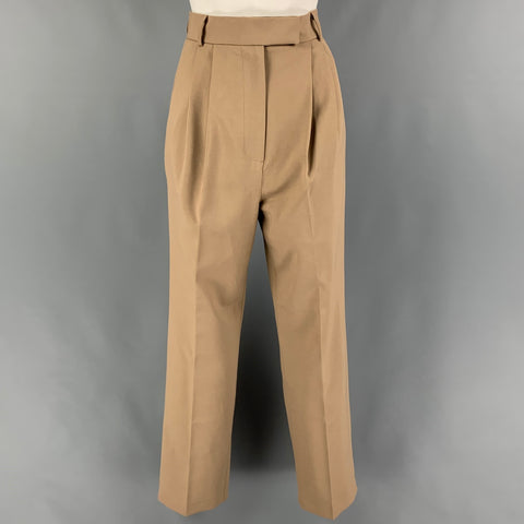 THE FRANKIE SHOP Size XS Beige Polyester Pleated Dress Pants