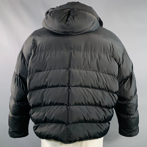 RANDOM IDENTITIES Size L Duvet Puffer Black Polyester Oversized Padded Jacket