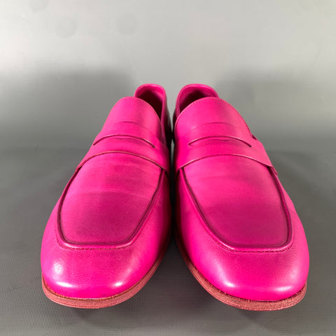 PS by PAUL SMITH Size 7 Pink Leather Slip On Loafers