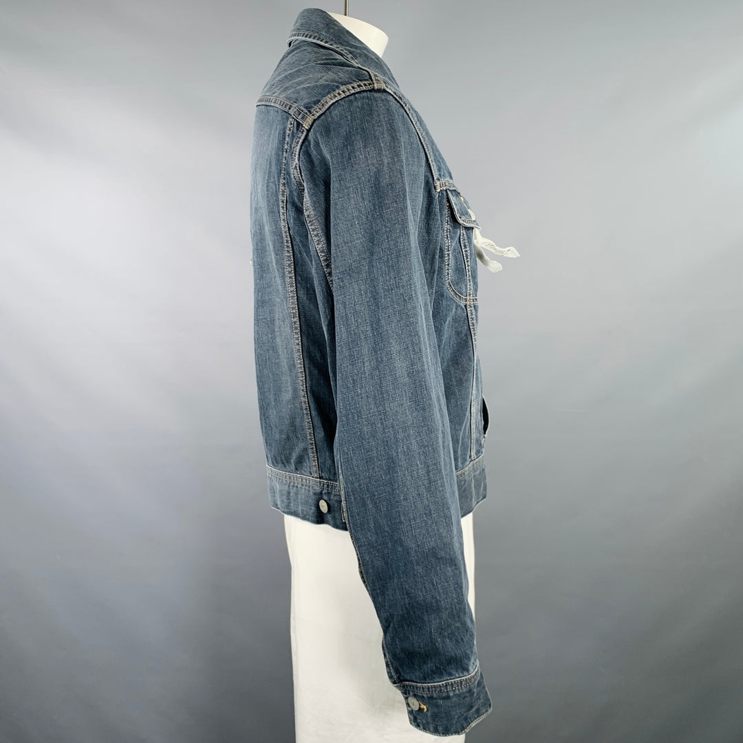 45rpm Size XL Indigo Wash Cotton Denim Trucker Jacket