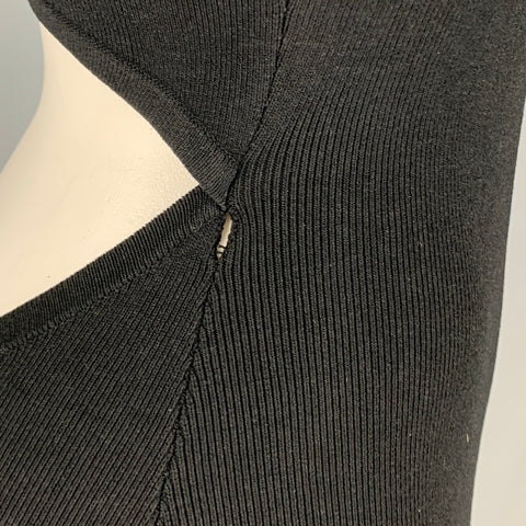 CALVIN KLEIN Size XS Black Jersey Tank Bodycon Mini Dress