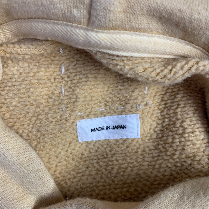 VISVIM Size L Yellow Mustard Dyed Cotton Hooded Sweatshirt