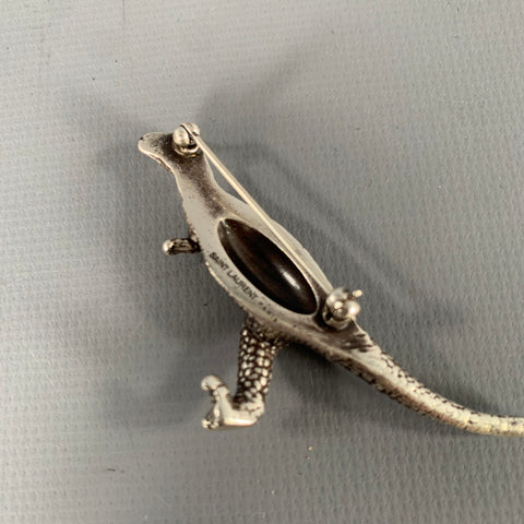 SAINT LAURENT Silver Tone Metal Brooches & Pins