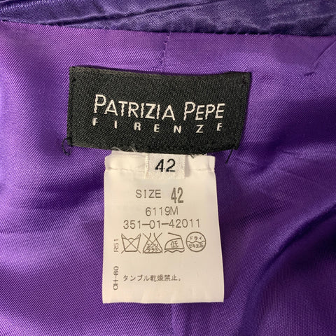 PATRIZIA PEPE Size S Purple Polyester Blend Jacket