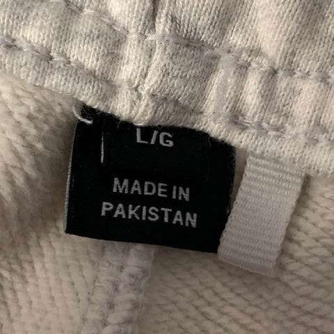 Y-3 Size L Grey Heathered Polyester Blend Sweat Shorts