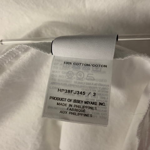 ISSEY MIYAKE Size L White Cotton Nehru Collar Shirt