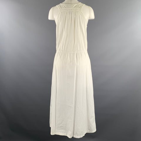 MAX MARA Size S White Cotton Shift Ankle Dress