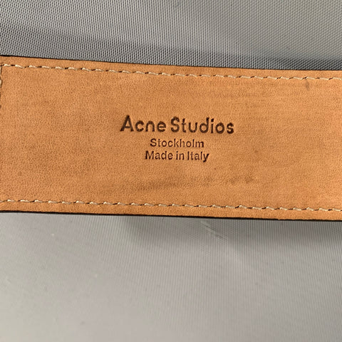 ACNE STUDIOS Brown Black Leopard Pony Leather Belt