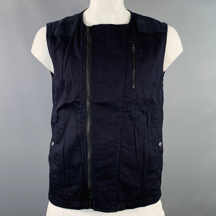 PALLET LIFE STORY Size L Navy Twill Cotton Utility Vest