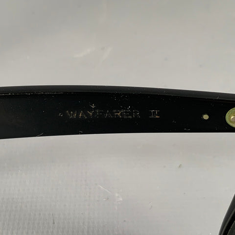 RAY-BAN 1980s Rare Wayfarer II Black Acetate Sunglasses
