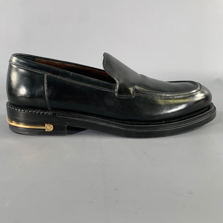 SALVATORE FERRAGAMO Size 8 Black Leather Yacht Loafers