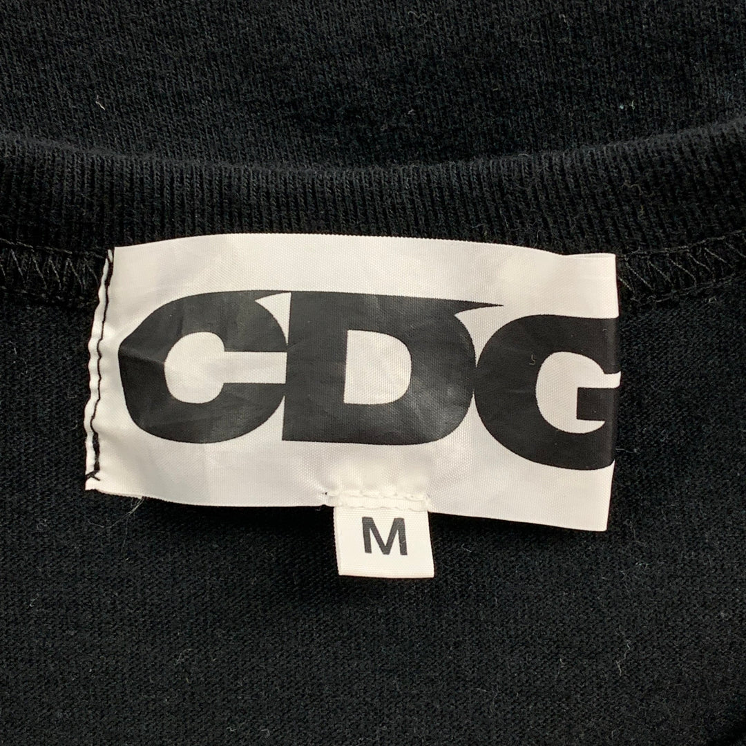 COMME des GARCONS Size M Black Gold Cotton Long Sleeve T-shirt