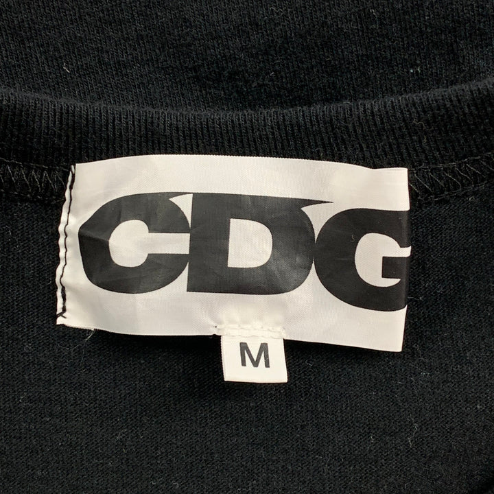 COMME des GARCONS Size M Black Gold Cotton Long Sleeve T-shirt