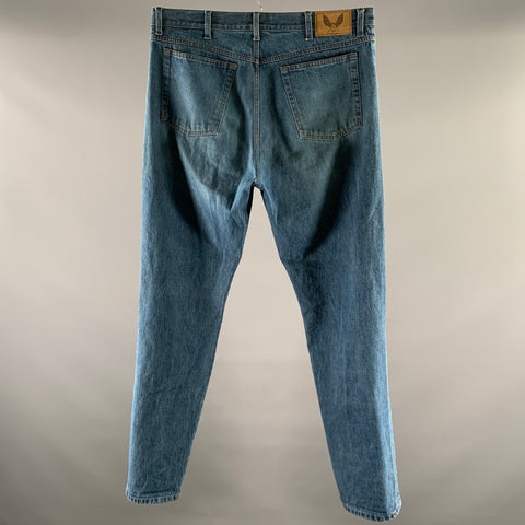 ADAM KIMMEL Size 36 Blue Cotton Straight Leg Pants