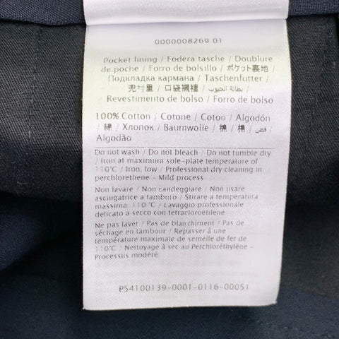 VALENTINO Size 30 Navy White Wool Mohair Tuxedo Stripes Zip Fly Dress Pants
