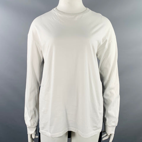 STELLA McCARTNEY Size L White Burgundy Navy Cotton Logo Pullover