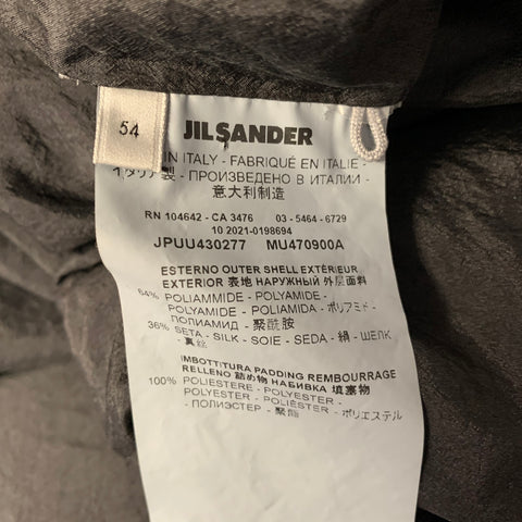 Manteau JIL SANDER Taille 44 Noir Polyamide Soie Bouton Pression