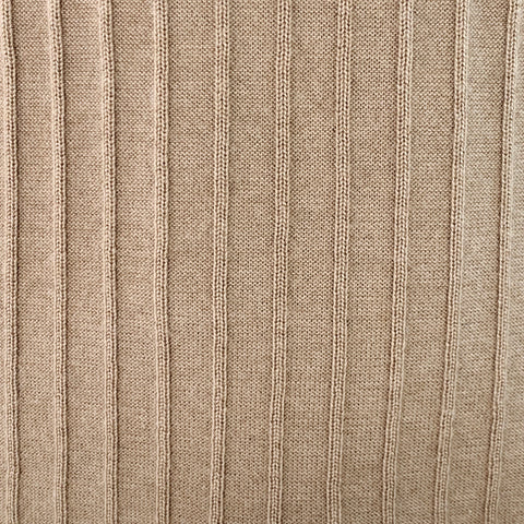 GIORGIO ARMANI Size L Beige Textured Stripe Cashmere Silk Crew Neck Sweater