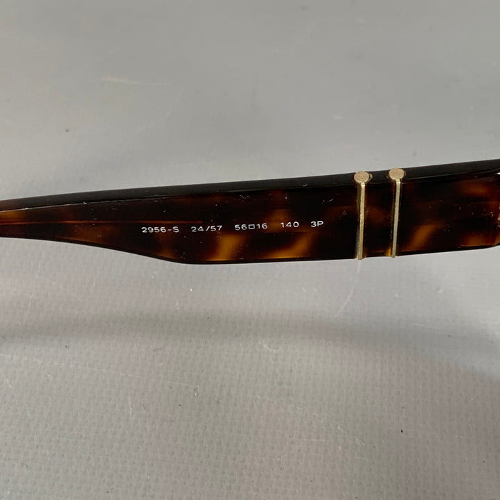 PERSOL Brown Tortoiseshell Acetate Polarized Sunglasses