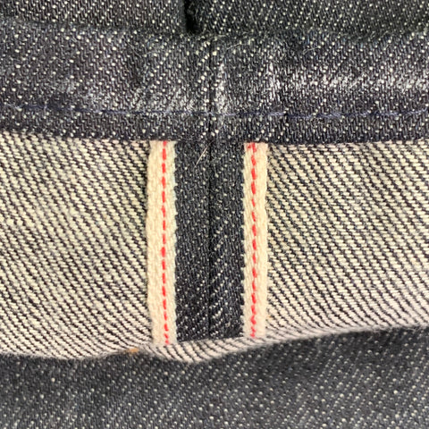 SIMON MILLER Size 32 Indio Indigo Contrast Stitch Selvedge Denim Slim Jeans