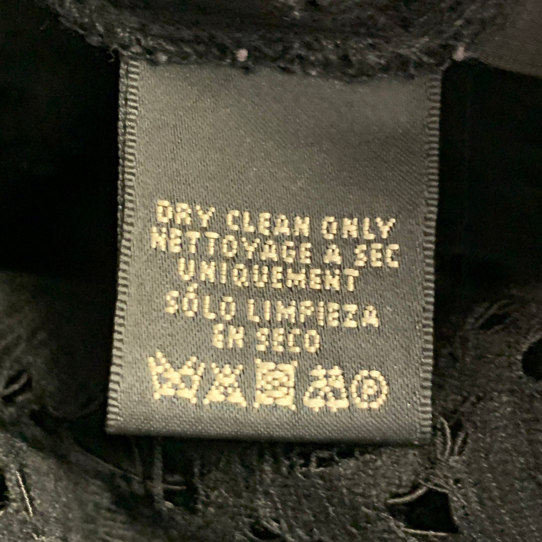 RALPH LAUREN Size 10 Black Cotton Blend Lace Short Sleeve Dress – Sui  Generis Designer Consignment