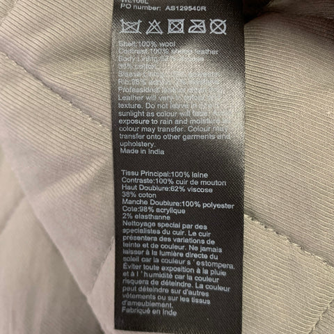 Blouson bombardier en laine gris crème chiné ALLSAINTS Taille XS