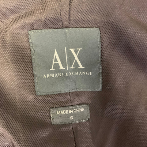 ARMANI EXCHANGE Gray Herringbone Wool Vest