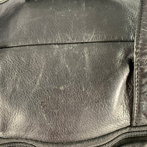 Sac de voyage en cuir noir TUMI