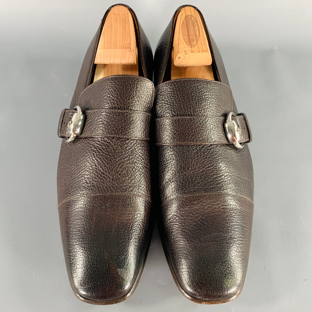 GUCCI Size 8 Brown Leather Buckle Loafers – Sui Generis Designer Consignment
