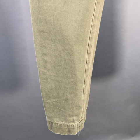 RRL by RALPH LAUREN Size 31 Olive Cotton Straight Casual Pants
