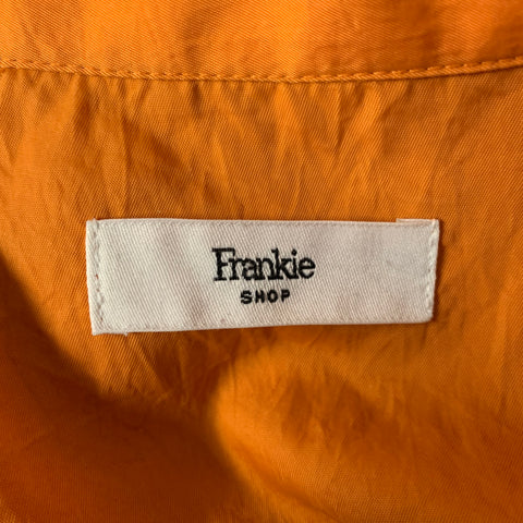 THE FRANKIE SHOP Size M Orange Polyester Oversized Long Sleeve Shirt