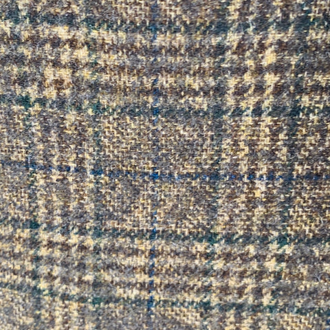 ETRO Size 34 Brown Plaid Wool Zip Fly Dress Pants