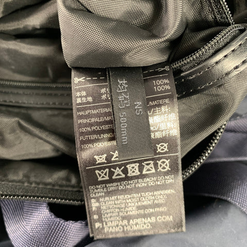 Y-3 Size One Size Navy Solid Nylon Backpack Bags