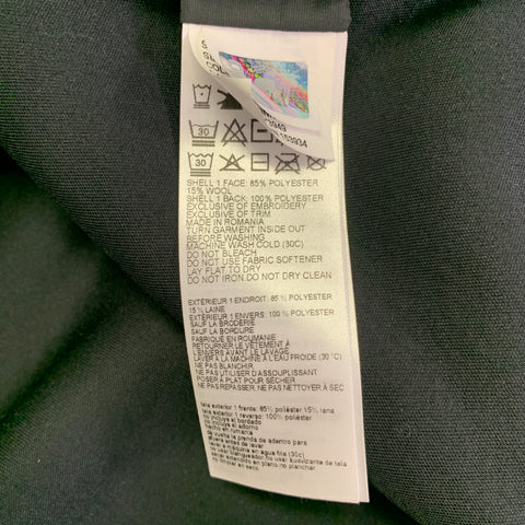 CANADA GOOSE Size S Green Black Polyester Wool Hooded Jacket