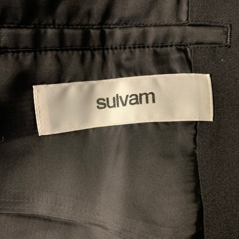 SULVAM Chest Size M Black Notch Lapel Sport Coat