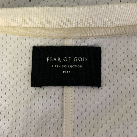 FEAR OF GOD Size S White Polyester Silk Jersey T-shirt