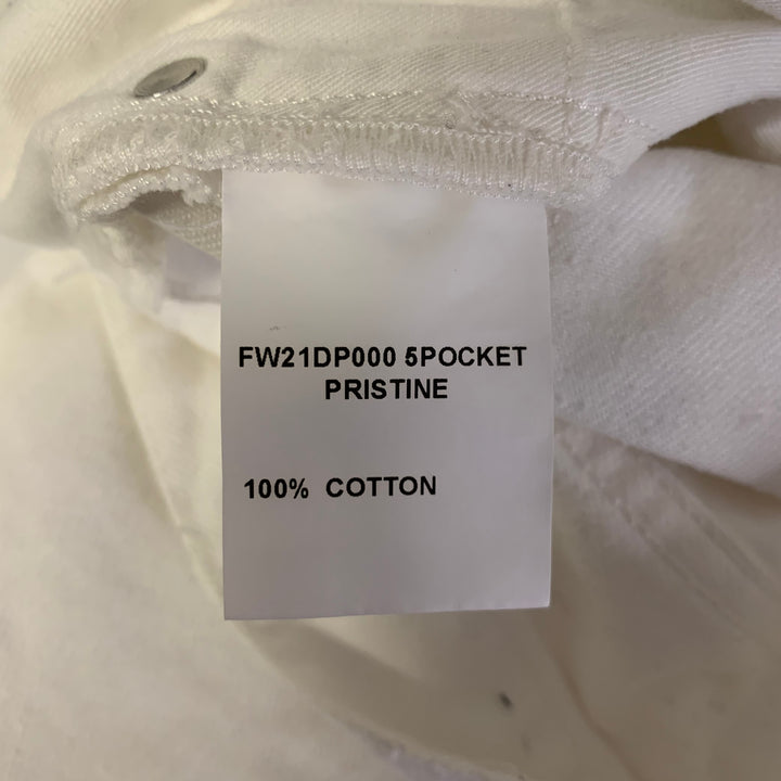 AIME LEON DORE Size 29 White Solid Cotton Slim Jeans