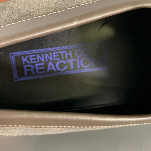 KENNETH COLE Size 10 Grey Leather Loafers