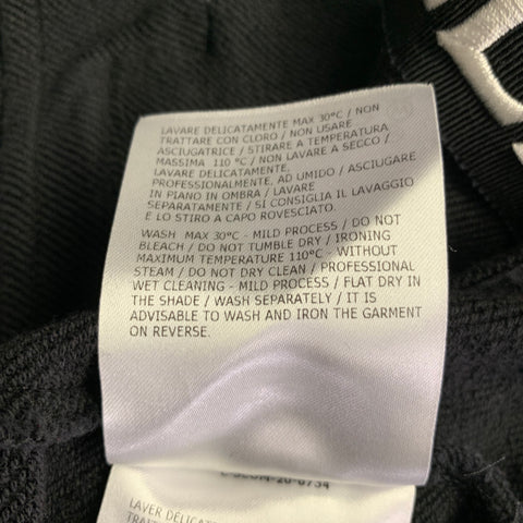 MONCLER Size L Black Cotton Hoodie Jacket
