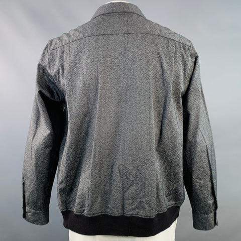ENGINEERED GARMENTS Size L Grey Black Heather Cotton Blend Two Pockets Jacket