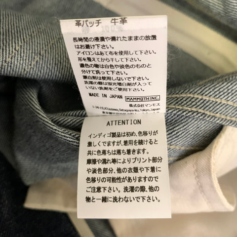 ROTOl Size 32 Navy Contrast Stitch Cotton Flared Jeans