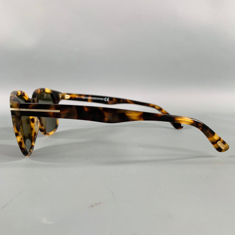 TOM FORD Frank Brown Tortoiseshell Acetate Sunglasses
