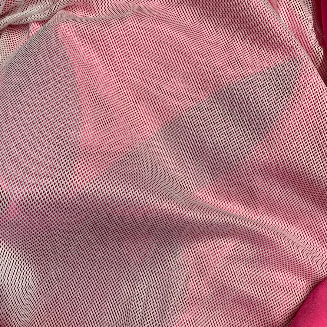 JOYRICH x PLAYBOY Size M Hot Pink Logo Polyester Hooded Snaps Coat