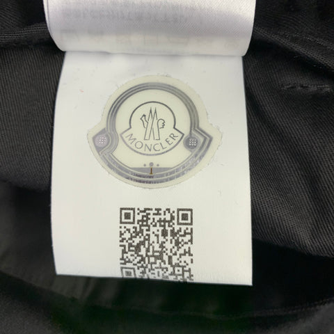 MONCLER Size 32 Black Wool Blend Cargo Casual Pants