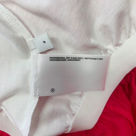HELMUT LANG Size S Pink Silk Bubble Hem Skirt