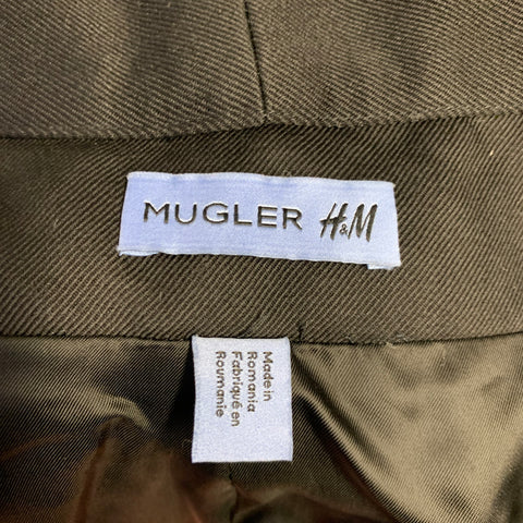 MUGLER X H&M Size 38 Black Wool Suit