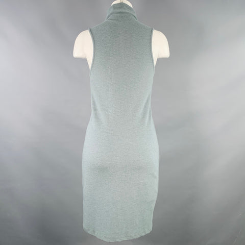 JOHN ELLIOTT Size S Hokkaido Boucle Milk Grey Nylon Wool Sleeveless Dress