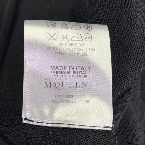 ALEXANDER MCQUEEN Size 4 Black Viscose Blend Cowl Collar Pullover