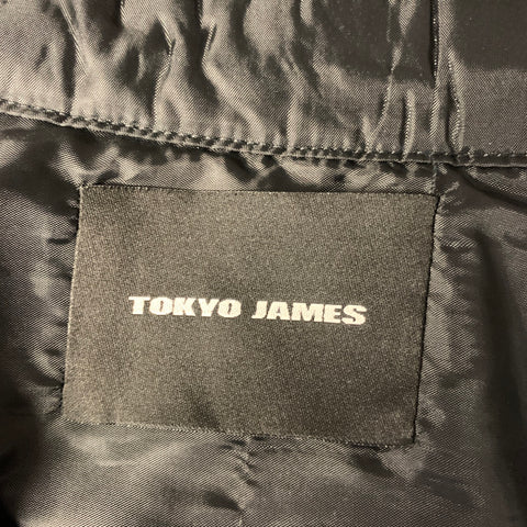 TOKYO JAMES Size XL Black Textured Hooded Jacket Outdoor