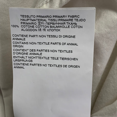 MAISON MARGIELA Size 39 White Cotton Curved Cutaway Long Sleeve Shirt